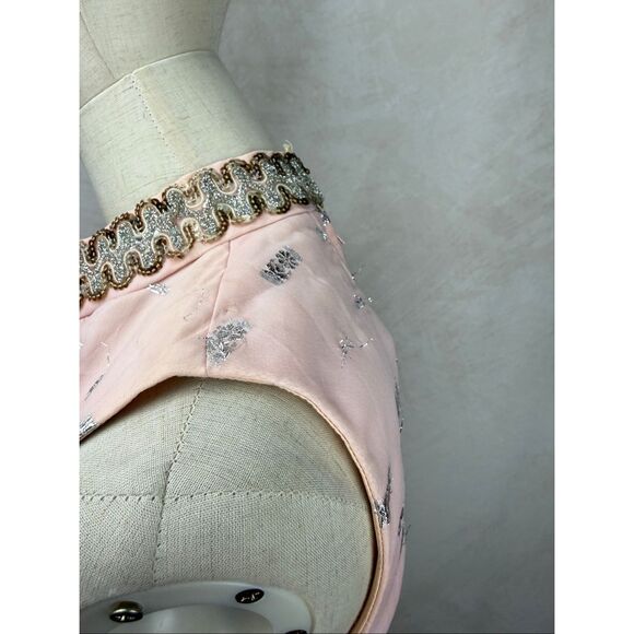 Vintage 1960s Brocade Hostess Dress Mod MCM Size Small READ/FLAWED - Picture 13 of 14